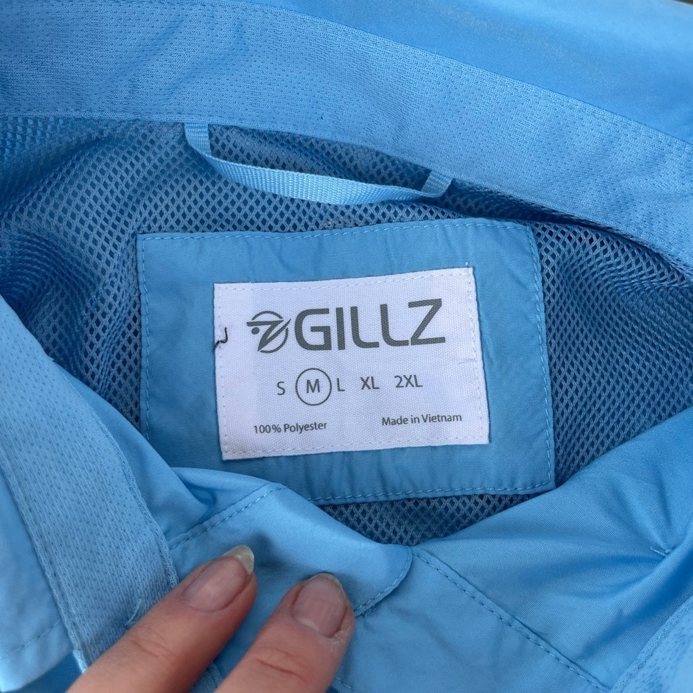 NWT Gillz Shirt Mens Medium Vented Button Up Fishing Long Sleeve Lightweight - Picture 4 of 5